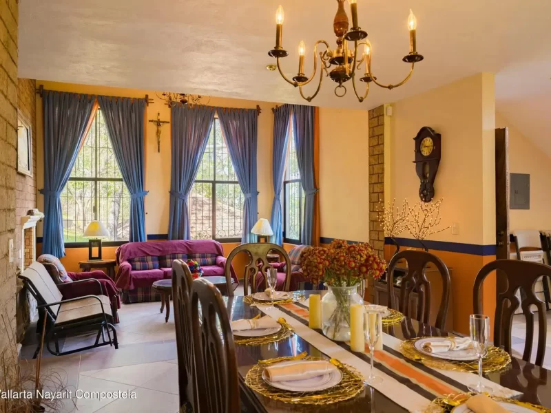 comedor y sala casa la hermita