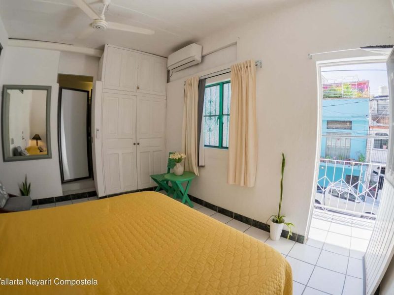 vista a la calle recamara casa naranjo